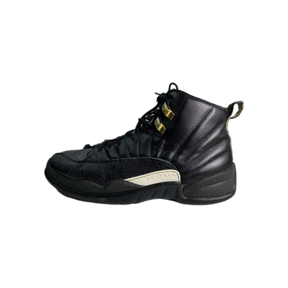 Air Jordan 12 Retro The Master size 8.5 130690-013 Mens Black White Gold Leather